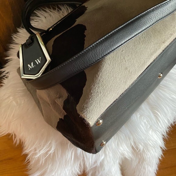 Fendi crossbody Fur 2Jour 2Way Handbag purse cow - Picture 5 of 15